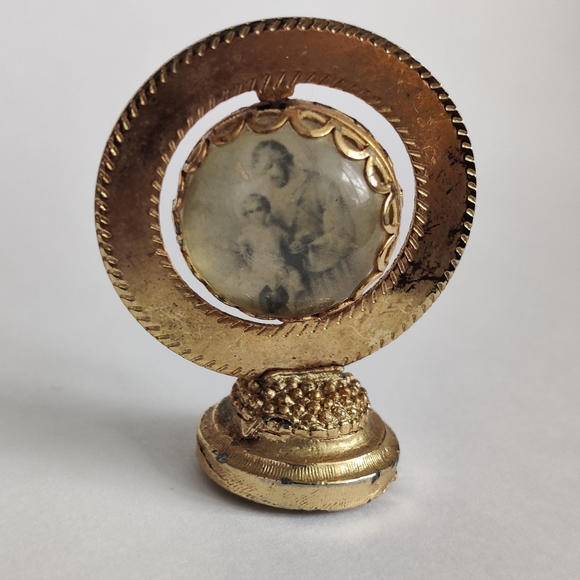 Vintage St Joseph & St Christopher Dash Magnet Globe Traveller's Patrons - Picture 5 of 10